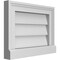 Ekena Millwork Vertical Surface Mount PVC Gable Vent w/ 2"W x 2"H , Brickmould Sill Frame, 16"W x 12"H GVPVE16X1203SN - alternate 5